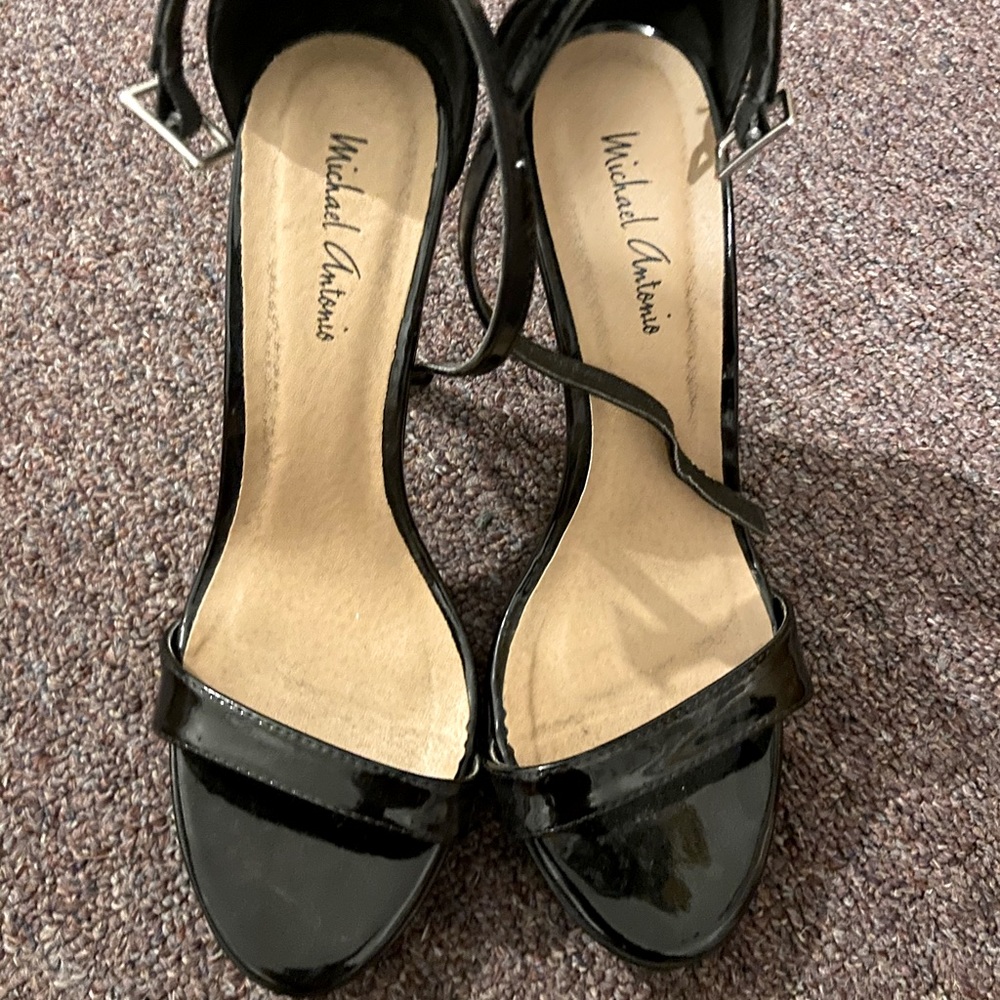 Black heels. Worn twice.